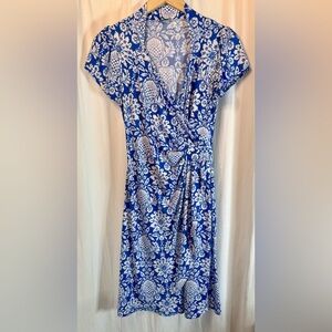 Ingenue Blue Floral Knit Dress